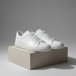 Minimalist White Leather Sneakers
