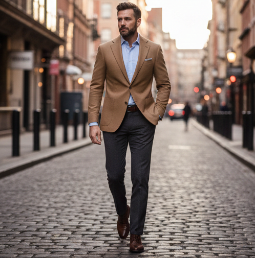 Tailored Wool-Blend Blazer - Image 3
