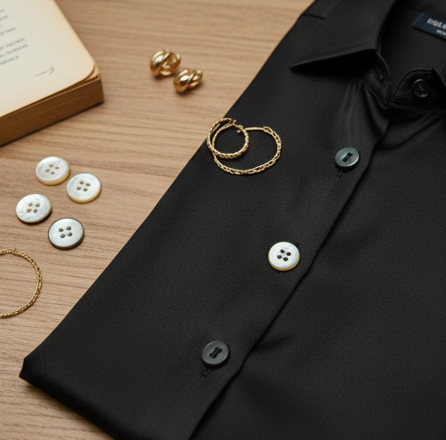 Silk Button-Down Shirt - Image 2